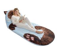 Saco De Dormir para Adultos - SacoDeDormir Tipo sobre para Gatos De 175x80 Cm, Saco De Dormir De Viaje, Manta Cálida, Portátil para Todo El Cuerpo | Forro Polar Suave Aislado para Invierno, Hogar, D