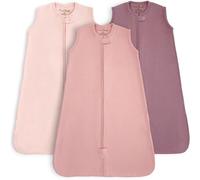Saco de dormir para bebé 0,5 TOG, manta portátil para bebé de algodón orgánico con cremallera doble, transición de pañales recién nacidos para niños y niñas, 0-6 meses