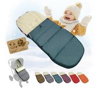 Saco de dormir para bebé, compatible con modelos de cochecito Bugaboo, lana de cordero, asiento ajustable (turquesa)