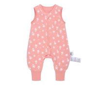 Saco de dormir para bebé con pies, 1,0 TOG, ideal para primavera y otoño, saco de dormir para bebé, 100 % algodón, comodidad durante todo el año para su niño (estrella de mar, M/75-85 cm)