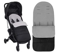 Saco de dormir para bebé de invierno, saco universal para silla de paseo Sacos de Abrigo para Carritos Saco de Dormir Universal para Bebé Antideslizante, Impermeable y Fría, Desmontable Negro