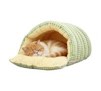 Saco de dormir para gatos, 11.02 pulgadas para comodidad en invierno, cueva cálida para mascotas con aislamiento suave, fácil de usar, herramienta de descanso para mascotas, accesorio de bolsa para