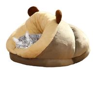 Saco de dormir para gatos, cama nido de gato, saco de dormir grueso para mascotas, casa de gato de invierno, nido de cueva cálido multiusos suave para interiores para gatos pequeños, perros, 15.7 x