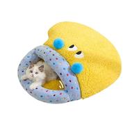 Saco de dormir para gatos - Cómoda bolsa para cachorros | Cojín cálido para cama para mascotas | Nidos de gatito cerrados para interiores y exteriores, balcón, esquina, dormitorio, sala de estar