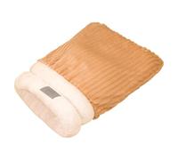 Saco de dormir para gatos de invierno - cálido saco de dormir semicerrado para gatos, a menudo cálido saco de dormir para mascotas | Saco de dormir cómodo y suave para gatos de felpa, cama para gatos