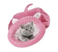 Saco de dormir para gatos, saco de acurrucarse para gatos, almohadilla para cachorros, abrazador para gatitos, cama para gatos autocalentable, cama interior para gatos, saco de dormir acogedor