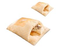 Saco de dormir para gatos, saco de dormir nido para gatos, saco de dormir cálido de invierno para gatos, cueva para cama para gatos suave y cómoda camas para gatos acogedores