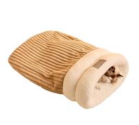 Saco de dormir para gatos, suave y acogedor, con envoltura de 360°, cama cueva autocalentable para gatitos y cachorros de hasta 3 kg, saco de dormir de invierno para gatos de interior, de do