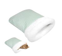 Saco de Dormir para Mascotas MIOYOOW, Cesta para Perros y Gatos, Cama semicerrada de Invierno para Gatos, Nido Suave y cálido, Lavable, para Sala de Estar, Dormitorio y sofá de Esquina