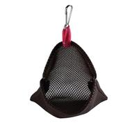 Saco de Dormir para Pájaros Colgante Transpirable de Verano para Mascotas para Erizo, Suministros Portátiles de Malla para Mascotas para Hámster, 5,5 X 7,1 X 0,2 Pulgadas (Café)