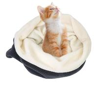 Saco De Dormir Para Perro Pequeño Y Gato - Cama Para Mascotas Cuddle Zone | Cama Para Perro Cubierto Portátil, Cama Para Mascota Cerrada Y Cómoda, Cama Para Mascotas Ave, multicolor, White