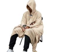 Saco De Dormir Poncho - Manta Polar Portátil Cálida, Capa Impermeable | Equipo De Campamento Al Aire Libre Ligero Senderismo Viaje Camping Montaña Protección A Prueba De Viento Forro Therm