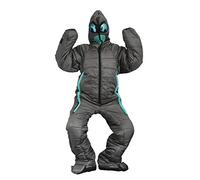 Saco de dormir portátil con brazos y piernas para adultos, impermeable, para todas las estaciones, diseño de momia de cuerpo completo para camping, senderismo, festivales y viajes al aire libre