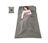 Saco de Dormir Saco de Dormir Ligero, Saco, for Exteriores, Camping, Hotel, sábana Viaje, Esterilla, Equipo(Deep Space Gray)
