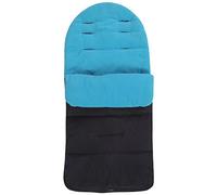 Saco de dormir universal impermeable para cochecito de bebé, saco de dormir, funda para asiento de coche, resistente al viento, desmontable (azul)