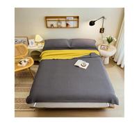 Saco de dormir y sábana de viaje 2 en 1, 130 x 210 cm hasta 210 x 210 cm, saco de dormir de viaje, gasa doble, de algodón, ultra pequeño y ultraligero, color gris oscuro, 160 x 210 cm