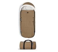 Saco de Dormir YOYO, Toffee - Forro Sherpa y Capucha de Forro Polar con cordón para Mantener al bebé Caliente - Bolsa de Transporte incluida - Lavable a máquina