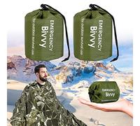 Saco de Emergencia Dormir, Supervivencia Manta, Aislamiento Térmico, Fácil de Localizar Portátil, Impermeable Ligero Equipo de Supervivencia Manta Bolsas para Senderismo Caza Camping Mantener Caliente