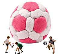 Saco de fútbol de 2.75 pulgadas, saco de felpa suave para adultos, pelota de patada rellena de pellets de 32 paneles, pelotas de entrenamiento de malabares para coordinación, juegos en interiores y