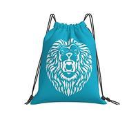Saco De Gimnasio Cabeza del Rey León Big Sean Daypack Moderno Mochila con Cordón Gracioso Gymsack para Adultos, Adolescentes, Viajes, 36X42Cm