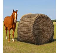 Saco de Heno Circular Grande para Ganado - Comedero Lento de 5'x5' en PE Resistente, Caballos, Vacas, Ovejas, Camélidos
