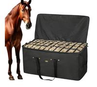 Saco de Heno | Contenedor de Almacenamiento Extra Grande 111x45x55 cm | Saco de Heno Resistente para Pacas - para Caballos Ganado Ovejas Alpacas y Más en Exterior Establo Granero