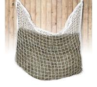 Saco De Heno Rectangular: Red De Alimentación De Malla Cierra, Robusta Y Delicada Para Caballos, Para Box, Remolque Y Pradera (120 x 90cm, Blanco)