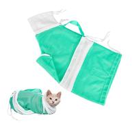 Saco de Lavado felino Transpirable, Envoltura de baño Segura, de Limpieza Ligera y extraíble, de Ducha Flexible para Aseo de Gatos, Accesorio Suave de higiene de Mascotas, para Rutina de