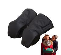 Saco de mano para cochecito, Muff de mano para cochecito de peluche, Guantes para cochecito, manoplas para cochecito, accesorios para cochecito para invierno, manoplas para cochecito a prueba Kasmole