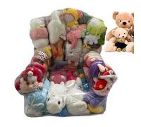 Saco de perlas para guardar peluches, transparente, bolsa con cremallera para guardar peluches, contenedor para rincones, sofá, dormitorio, adultos, niños, sofá
