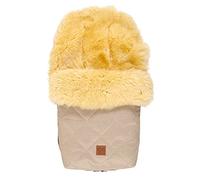 Saco de piel de cordero Nelly de piel de cordero, color arena