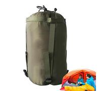 Saco de receptáculo para dormir: organizador portátil, bolsa de compresión | Soporte de viaje de nylon ligero, solución de almacenamiento de campamento de mochilero para sacos de dormir para ropa de r