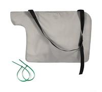 Saco de recolección de vacío de repuesto para soplador de hojas de jardín con alta concentración de polvo y fuerte resistencia de tela (plata)