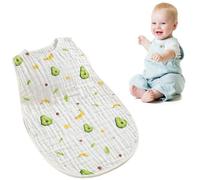 Saco Dormir Bebé 0.5 TOG, Saco De Dormir Niños 100% Algodón Unisex, Saco Dormir Bebe Veraneo para Niños Niñas, Pijama Manta Bebe, Saco De Dormir Bebé 0-2 años