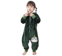 Saco Dormir Bebé con Pies Pijama Saco Bebé, Invierno Franela Pelele Ropa para Dormir con Manga Larga, Pijama Manta Bebé Niñas Niños con Cremalleras Dibujos Animados Buzo Bebé Dragón 100(2-3 Años)