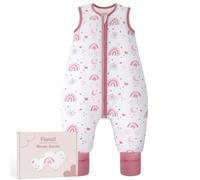 Saco Dormir Bebe Invierno 2,5 TOG Saco De Dormir con Piernas 6-18 Meses | Saco de dormir grueso y cálido para bebé, puños plegables, suave y transpirable, cremallera bidireccional, caja regalo