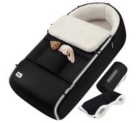 Saco dormir bebé negro poliéster 93x56cm