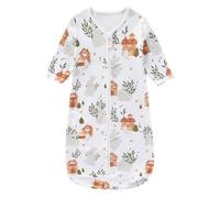 Saco Dormir Bebe Verano TOG 0.5 Manta Usable AlgodóN Manga Larga Sacos De Dormir 0,5 TOG Cremallera Niño Bolsa para Dormir para 12-18 Meses
