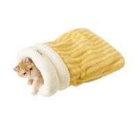Saco Dormitorio para Gatos | Cama Cálida Tipo Cueva Invernal para Mascotas,Transportable Saco para Interiores Exteriores Jardín Balcón Sala Dormitorio Coche