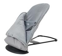 Saco + Funda para hamaca bebé Belltop compatible con hamaca BabyBjörn Soft & Bliss. Asiento bebé térmico para balancín: hipoalergénico. Saco para dormir bebé (mecedora) extraíble con cremalleras -Gris