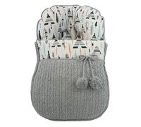 Saco funda universal grupo 0 maxicosi de colchonet tapa. Varios modelos y colores disponibles. (Tipis y plumas Gris)
