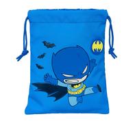 BATMAN PREESCOLAR - Saquito Merienda Lunch Bag, Portatodo, Calidad y Máxima Resistencia, Porta Comida, Recreo, 20x25 cm