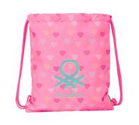 Saco Mochila BENETTON Heart, Grande 40 cm.