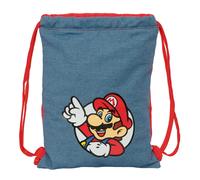 Saco Mochila SUPER MARIO BROS Iconic, Mediano 34 cm.