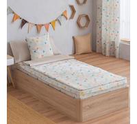 Saco nórdico Unido a Bajera con Cremallera, Camas Nido y literas Infantiles y Juveniles, fácil de Utilizar. Medida Cama 90 con Relleno. Modelo Estampado KEOPS. 65% poliester/35% algodón