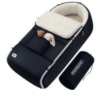 Saco para bebe cubrepiés forrado apto para cochecito azul