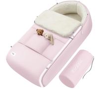 Saco para bebe cubrepiés forrado apto para cochecito rosa
