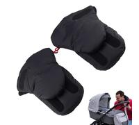 Saco para cochecito de bebé, 20 x 25 cm para | Guantes de forro polar, mangas de manillar extra gruesas y cómodas anticongelantes para accesorios de cochecito, mitones mul