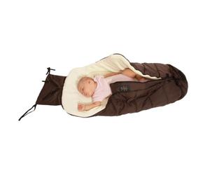 Saco para pies Fluffy, tamaño universal, cochecito de bebé, impermeable, con cremallera, colores:marrón