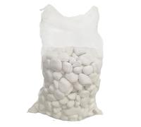 Saco Piedra Decorativa Blanca Canto Rodado 24-40 mm 20 kg - Ideal para Jardines, Macetas, Caminos y Paisajismo Exterior